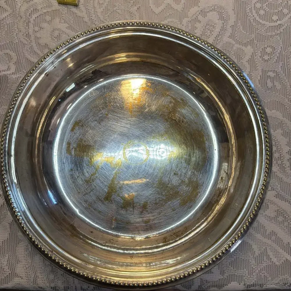 VNTG Gorham Silverplate Round Double Vegetable Server Base & Liner Model 3408